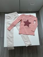 Set Gr. 128 H&M Kordhose beige Sterne + Name it Langarmshirt rosa Niedersachsen - Meppen Vorschau