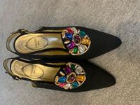 CASADEI Luxe Sling Pumps mit Brosche Gr.38 Häfen - Bremerhaven Vorschau