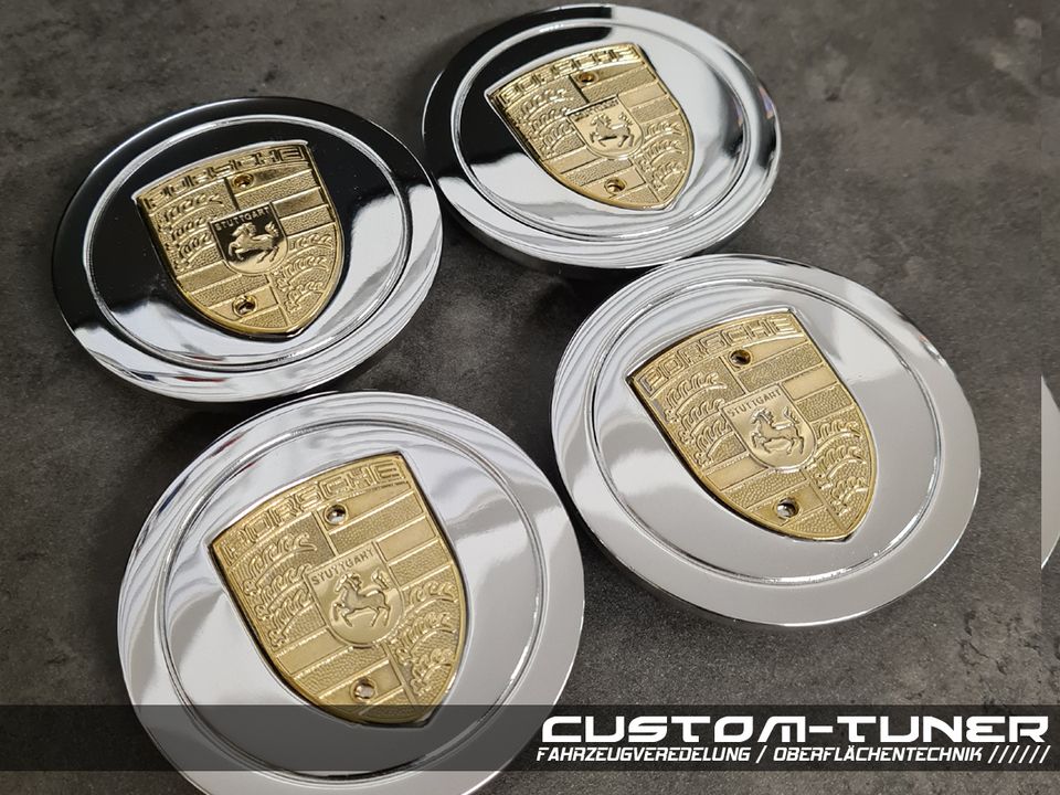 PP Goldfactory - Audi Nabendeckel in Gold. #chrom #gold #vergolden