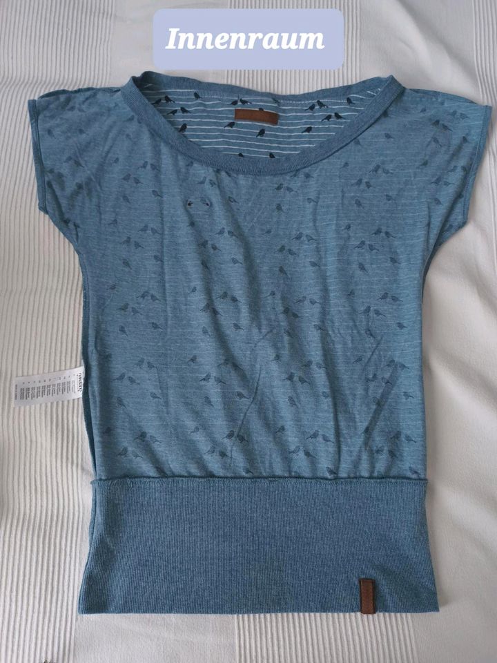 Naketano Shirt Vogel blau M in Gießen