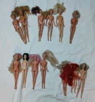 13x Puppen - Mattel - Barbie - Petra - Simba Toys - Meerjungfrau Sachsen-Anhalt - Wolfen Vorschau