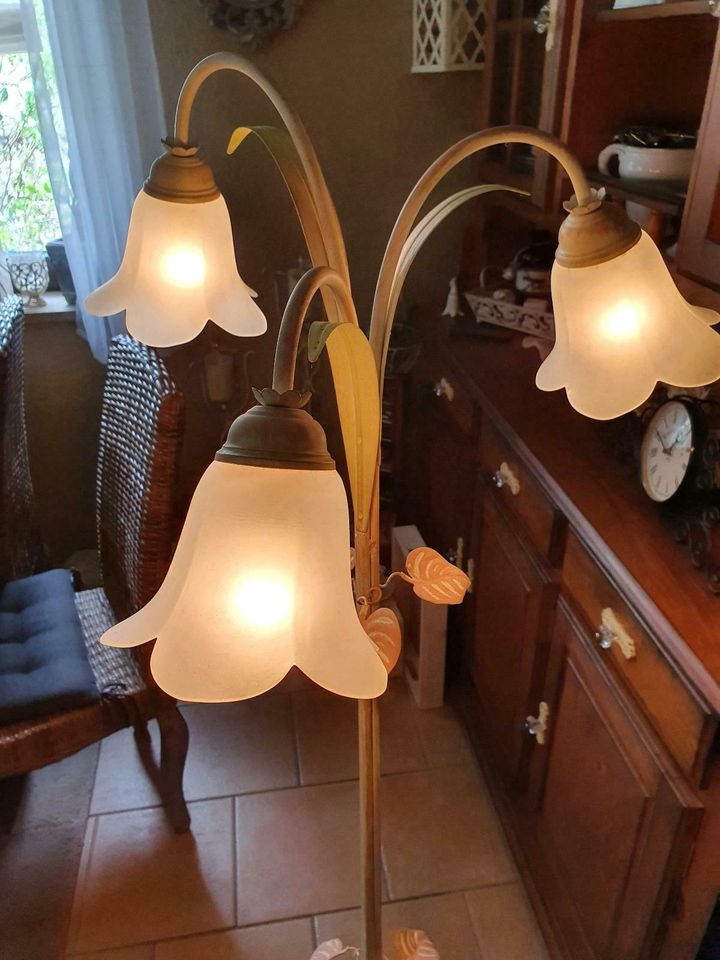 Lampen-Set, 2 -teilig, Blüten,Stehlampe,Tischlampe in Pappenheim