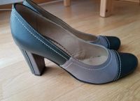 Lederschuhe mit Absatz, Pumps, Dunkelgün und grau Kr. München - Ebenhausen Vorschau