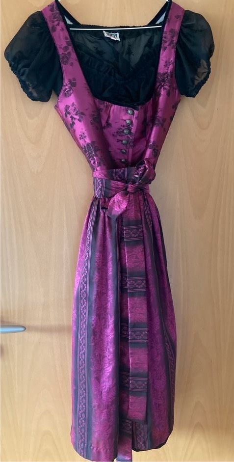 Wenger Dirndl, Gr. 36, schwarz-pink in Miesbach