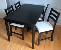 Esstisch Küchentisch aus Holz schwarz mit Stühlen Niedersachsen - Braunschweig Vorschau