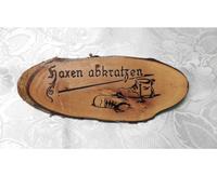Schild Baumscheibe „Haxen abkratzen“ DDR  Ostalgie 23x8cm Sachsen - Lohsa Vorschau