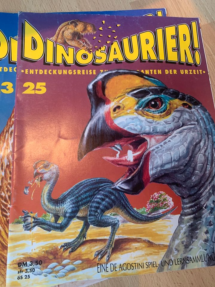 23 Hefte Dinosaurier von 1993 De Agostini in Hösbach