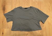 T-Shirt Grau - ein wenig Bauchfrei und Oversized - Cord Muster Findorff - Findorff-Bürgerweide Vorschau