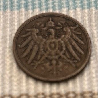 Münze Deutsches Reich 2 Pfennig 1914 in Willich