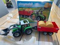 Traktor mit Anhänger Playmobil Country Niedersachsen - Rhauderfehn Vorschau