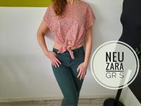 NEU Zara Cropped Knoten Top Oberteil floral Flower locker Gr S Niedersachsen - Garbsen Vorschau