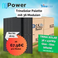 PV Solar Anlage Palette 36x TrinaSolar 430Wp bifazial Full Black Nordrhein-Westfalen - Eschweiler Vorschau