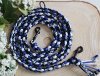 Hundeleine Paracord | 1,90 m lang | NEU | blau weiß schwarz Bonn - Nordstadt  Vorschau