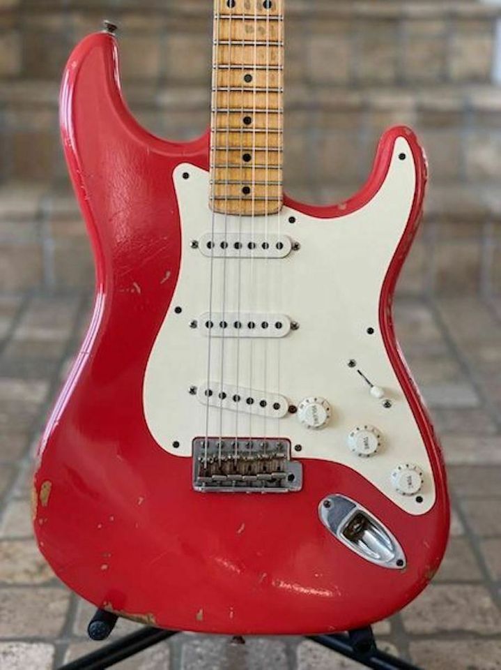 Fender 57 Strat hvy rlc Fiesta Red 2009 in Kiefersfelden