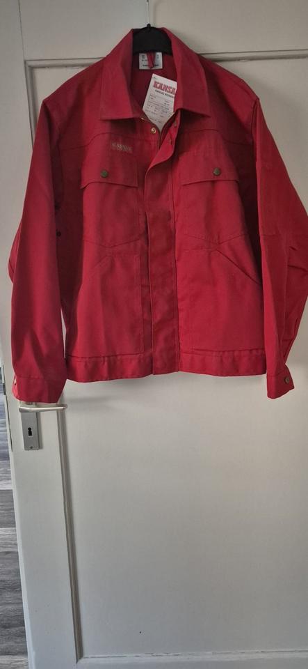 Kansas Wenaas Arbeitsjacke neu mit Etiket, rot Größe 52 in Seesen