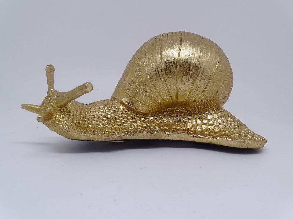 Cor Dekofigur Schnecke Weinbergschnecke Gold / Silber Wanddeko in Wiesbaden