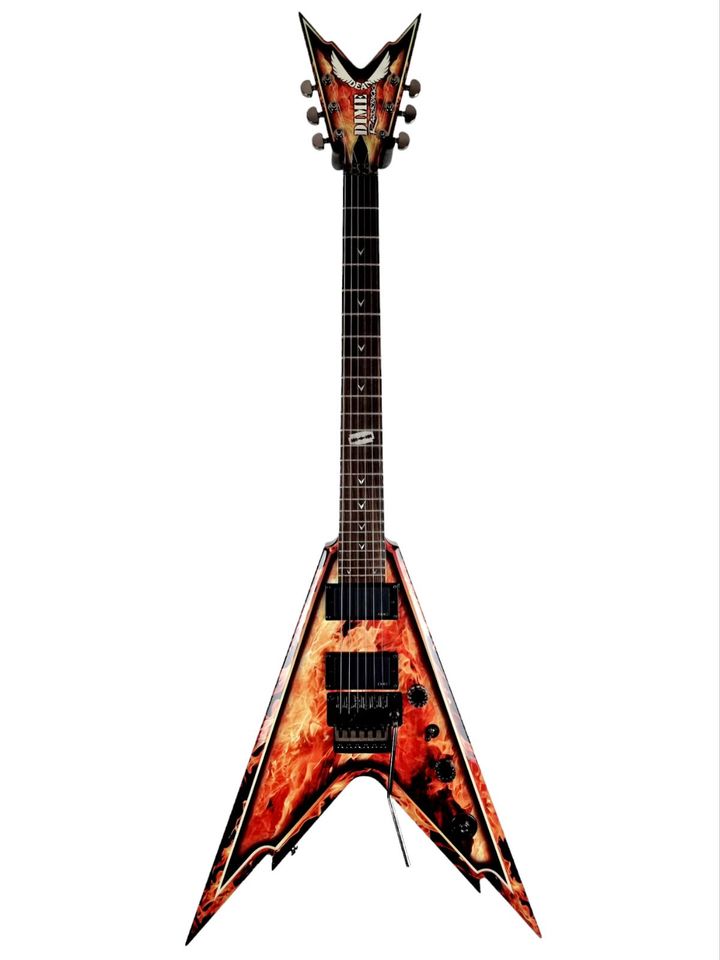 2007 Dean Dime Razorback 25.5 Flying-V Explosion Floyd Rose Korea in Linsengericht