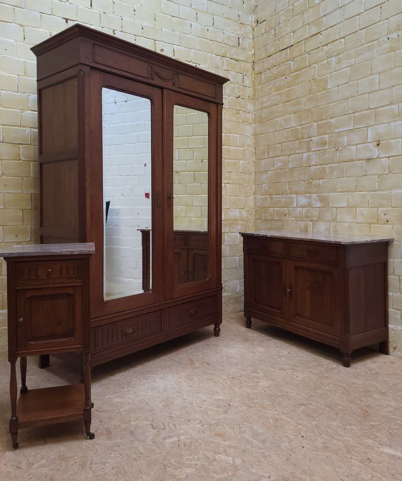 ANTIK! Schlafzimmer Louis XVI um 1900 restauriert in Olfen