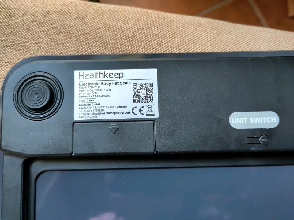 Healthkeep Körperfett Waage Bluetooth, Digital, App in Schwarmstedt