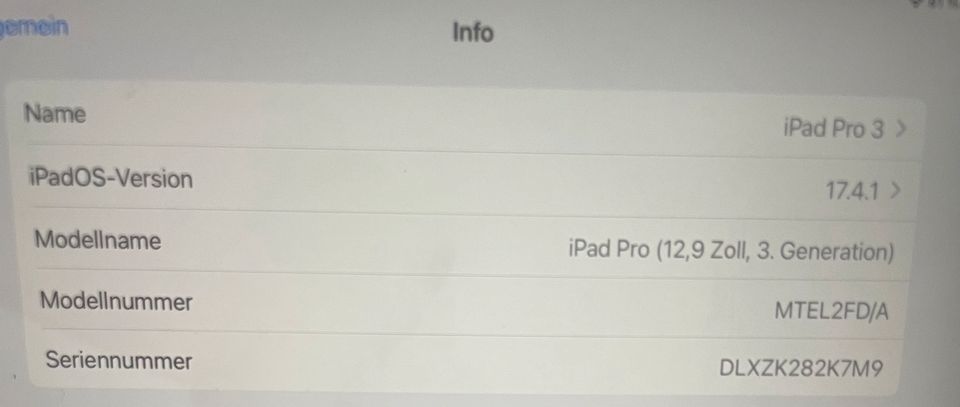 iPad Pro 3. Gen. 64 GB inkl. iPad Pro Smart Keyboard in Erfurt