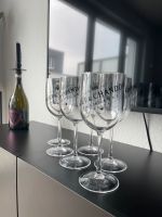 Moet Chandon Champagner Wein Gläser Acryl klar schwarz 6 Set Nordrhein-Westfalen - Würselen Vorschau