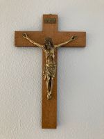 Stattliches Holzkreuz mit Jesusfigur aus Messing, 60x38 cm Rheinland-Pfalz - Mainz Vorschau