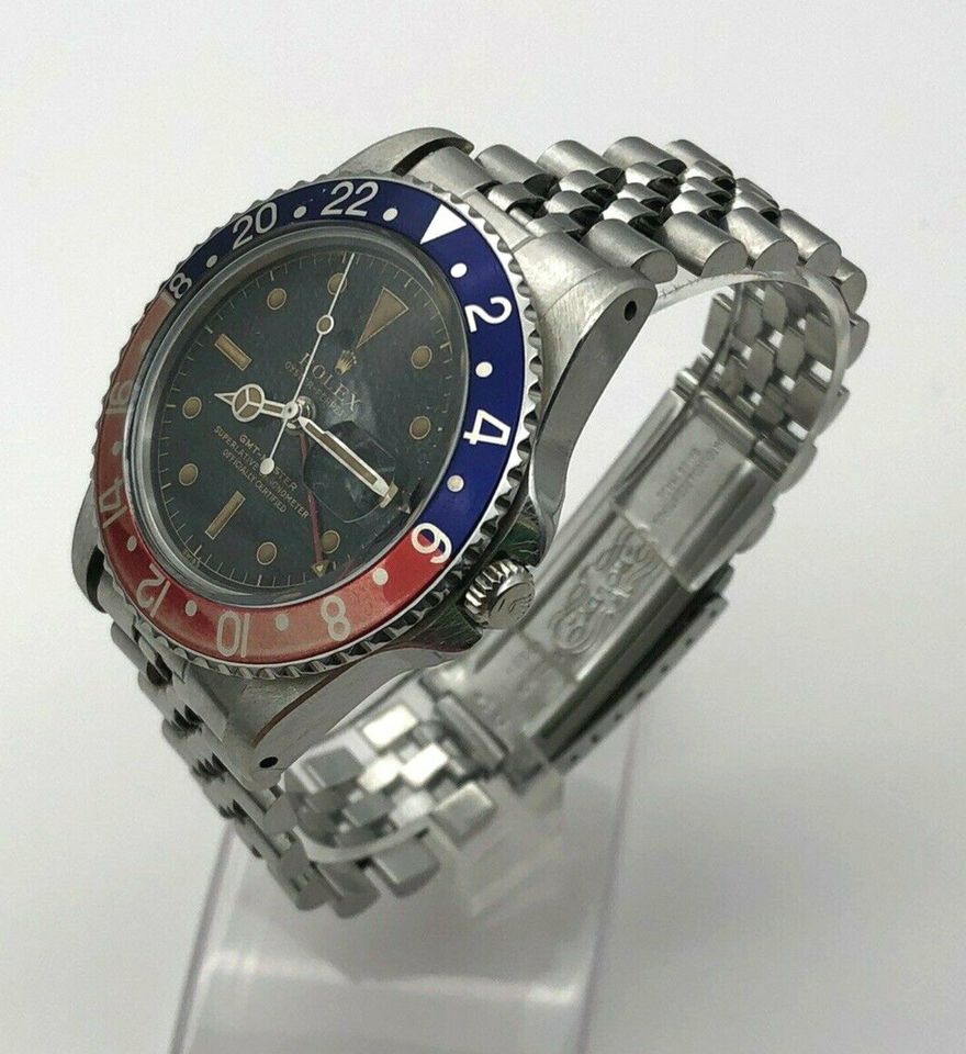 Rolex GMT-Master Pepsi Gilt Dial Chapter Ring 1675 Vintage Rare in Rheine