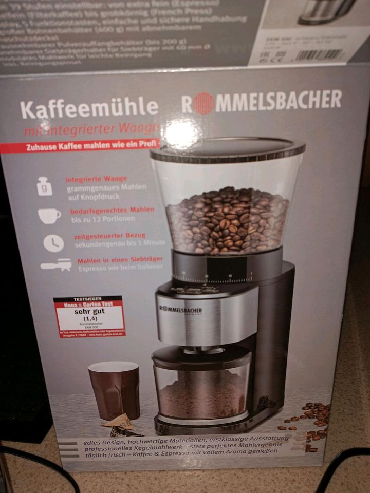 Komplettset WMF Lumero Espressomaschine, Rommelsbacher Kaffeemühl in Burgkirchen