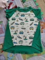 T-Shirt Handmade 116 grün VW Bus Bulli surfer Niedersachsen - Ronnenberg Vorschau