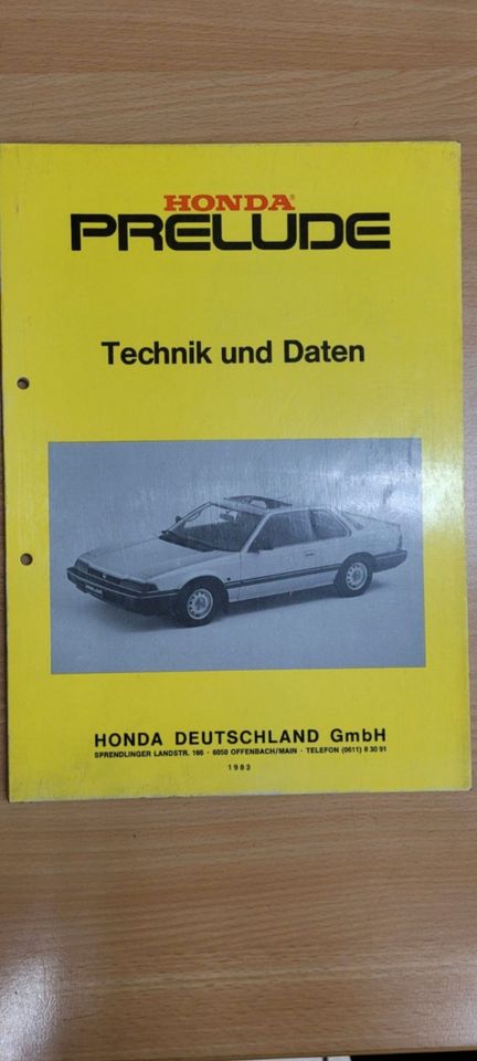Verk. gebrauchte orig. Werkstatt Handbücher Honda Prelude, Teil 2 in Kitzingen
