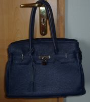 ital. Shopper echtes Leder blau 34x24x15 cm Baden-Württemberg - Bruchsal Vorschau