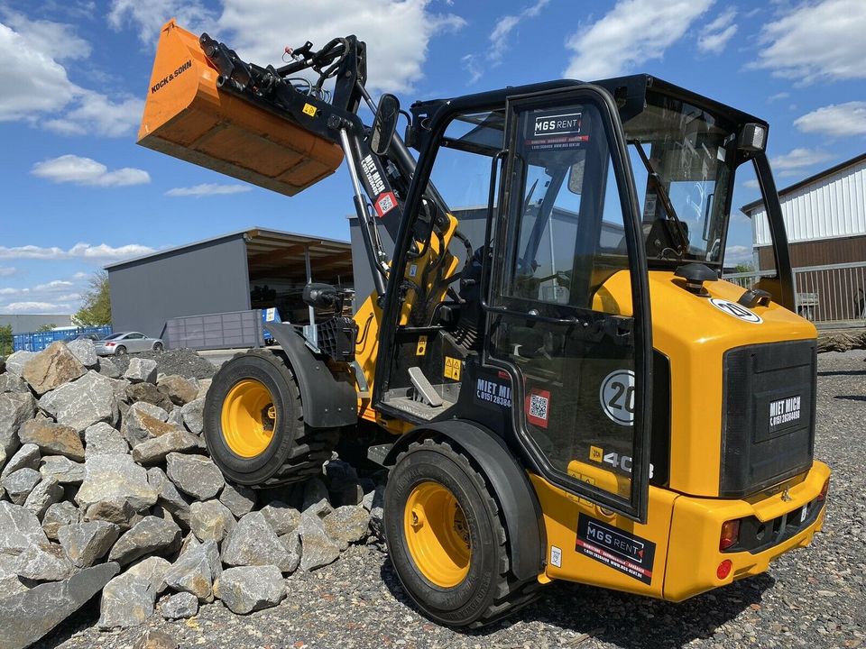 Radlader Hoflader JCB 403 2,5t. Schaufel Palettengabel Mieten in Telgte