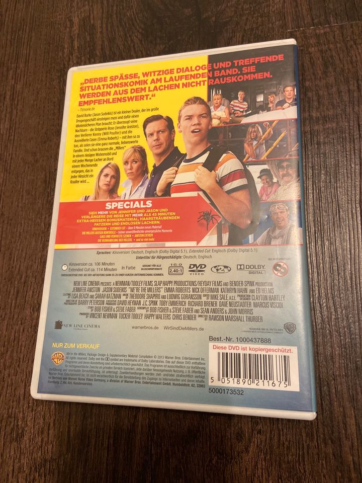 „Wir sind die Millers“ DVD, Film mit Jennifer Aniston in Visselhövede