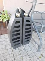 2x Metallsäule schwarz Silber Säule Metall Gartendeko Bayern - Breitenberg Vorschau