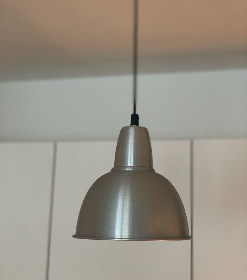 Ikea Hängeleuchte Deckenlampe Silber Alu Retro Deckenleuchte in Verden