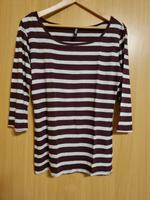Takko, Damen 3/4-Arm Pullover, lila/grau gestreift, Gr. M Baden-Württemberg - Herbolzheim Vorschau