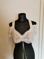 Dirndl Bluse weiß schulterfrei Größe 34 C&A Bayern - Helmbrechts Vorschau