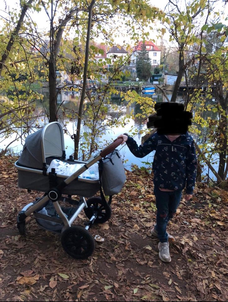 Kinderwagen Kinderkraft Veo 3 in 1 + Babyschale in Halle