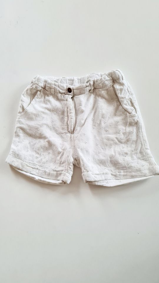 Ebbe Kids - Kurze Hose - 146 - Lochspitze - Weiß Bermuda - Shorts in Singen