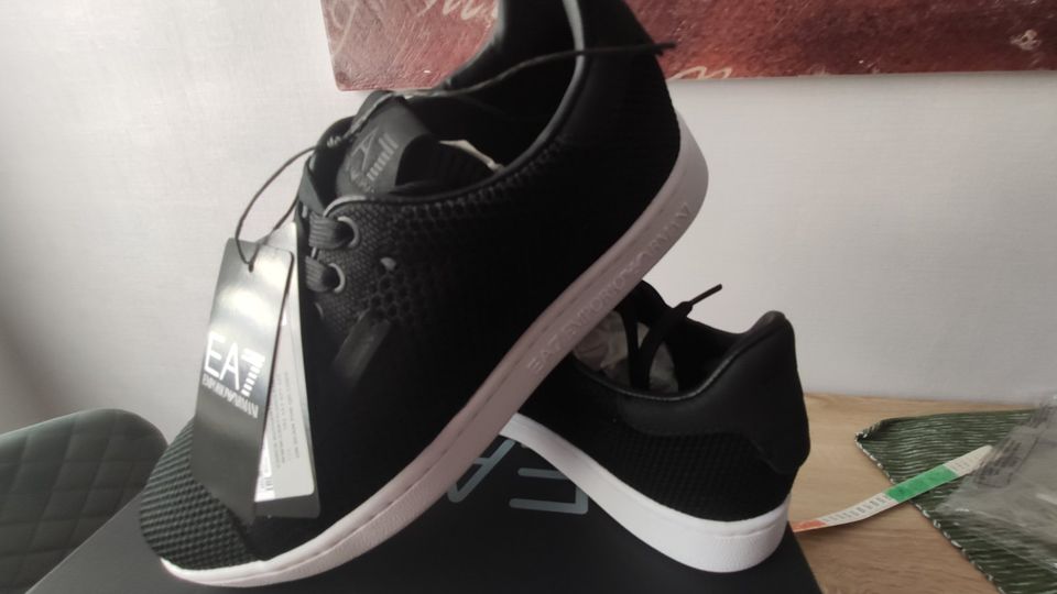 Emporio Armani leichte Sneaker Sommer schwarz 39 / 40 neu in Saarbrücken