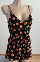 H&M JUMPSUIT M 38 floral Blume vintage schwarz y2k Sommer retro Baden-Württemberg - Aichtal Vorschau