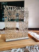 Vater Unser Gebet Vaterunser Glaube Holz Geschenk Lasercut Glaube Baden-Württemberg - Gemmingen Vorschau