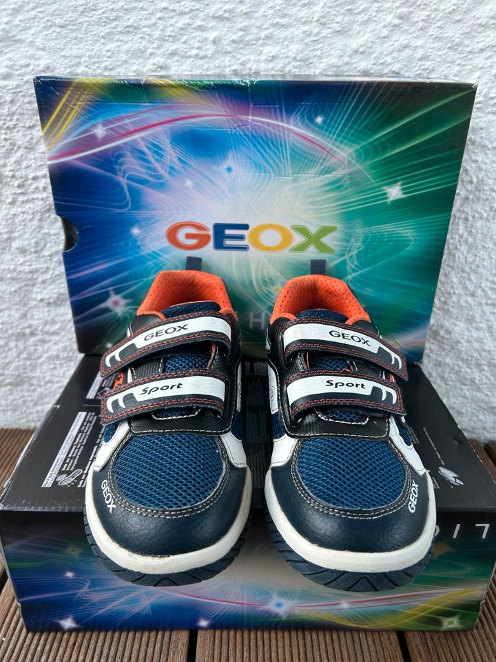 GEOX lights Sneaker Blinkies Gr. 37 blau/orange inkl. Versand in Kolbermoor