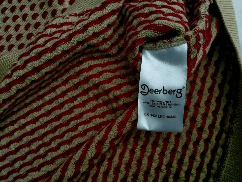 Deerberg Pullover *Gr. L /XL *Baumwolle*Rot-Beige/Braun **** in Celle