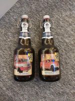2 Bierflaschen Flensburger Brauerei mit Feuerwehrfahrzeugen Schleswig-Holstein - Langballig Vorschau