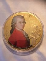 Medaille Wolfgang Amadeus Mozart, vergoldet, 10 cm Durchmesser Baden-Württemberg - Balingen Vorschau