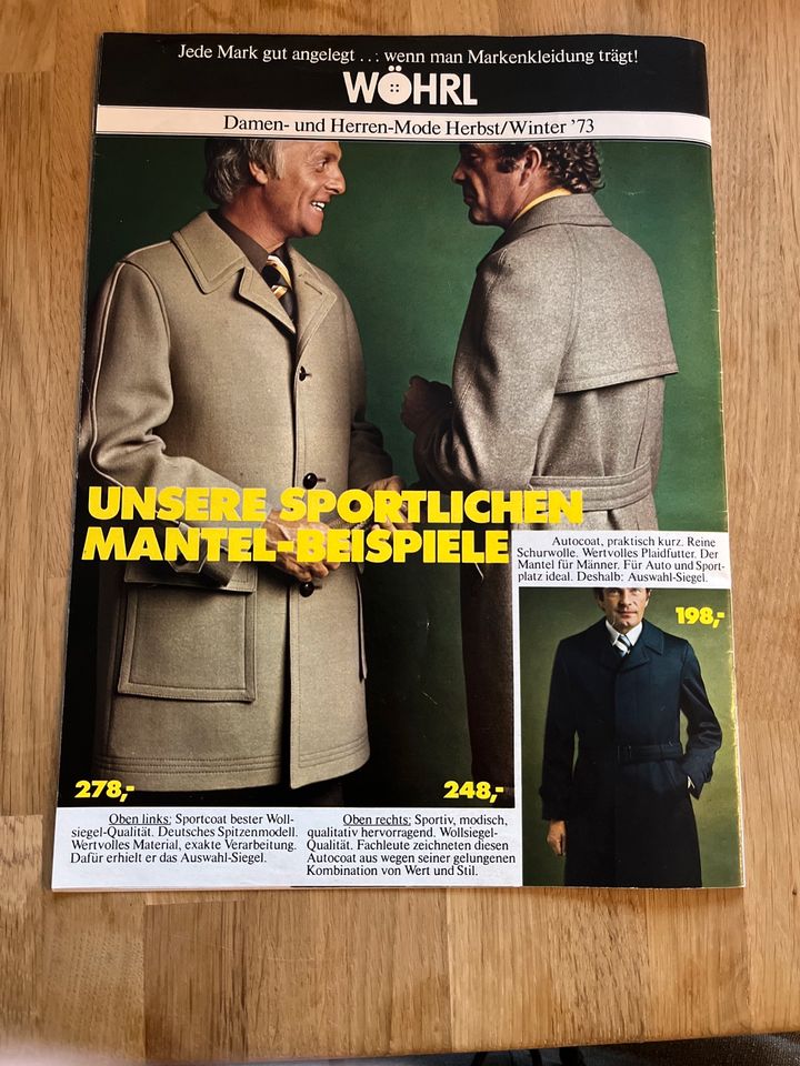 Wöhrl Mode Prospekt Nürnberg 1973 in Bayern - Hersbruck | eBay  Kleinanzeigen ist jetzt Kleinanzeigen