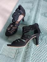 5th Avenue soft Pumps schwarz Wildleder 39/6 neuwertig Sandalette Hessen - Biedenkopf Vorschau