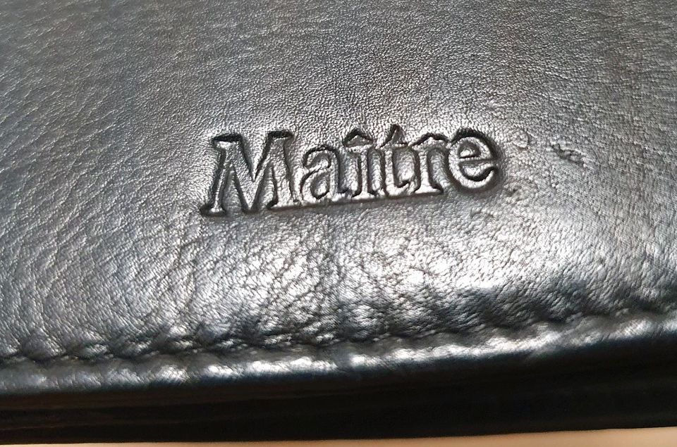 MAITRE Leder Geldbörse Brieftasche Portmonoe kartenetui Etui in Hamburg