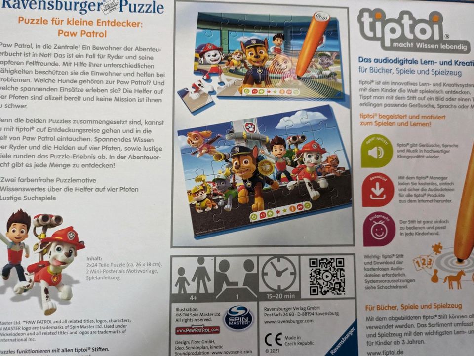 Paw Patrol Puzzle Tiptoi in Bad Gottleuba-Berggießhübel